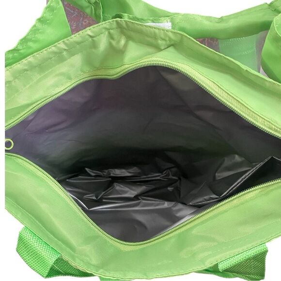 Green and Pink Cooler Tote Bag. Collectible. - Picture 3 of 3